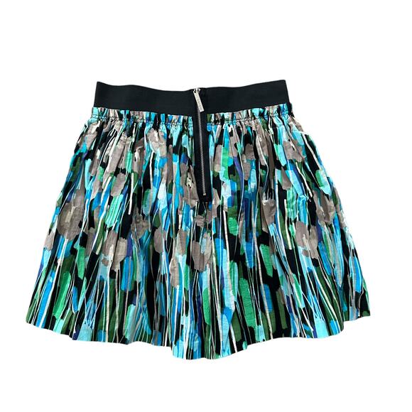 Kensie Blue Floral Mini Skirt - Picture 2 of 7